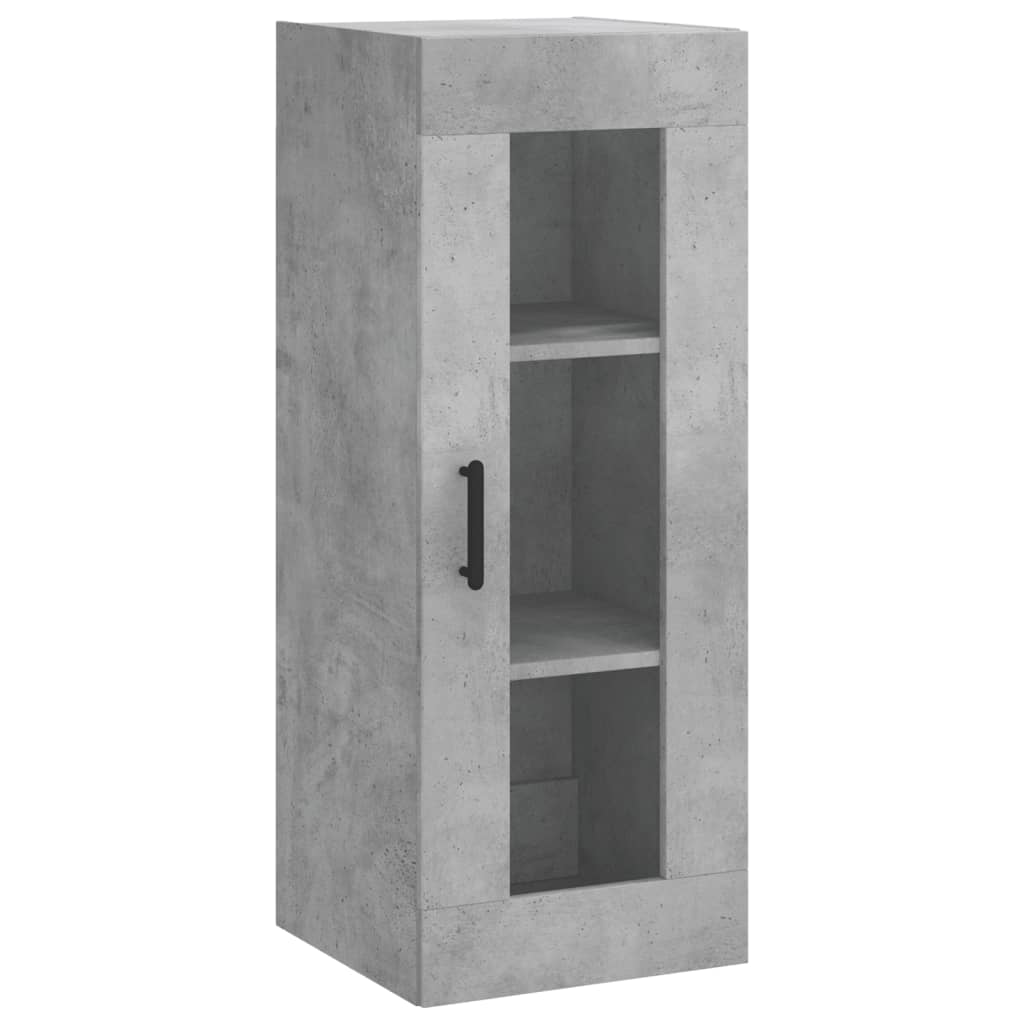 Highboard Concrete Grey 34,5x34x180 cm Engineered Wood