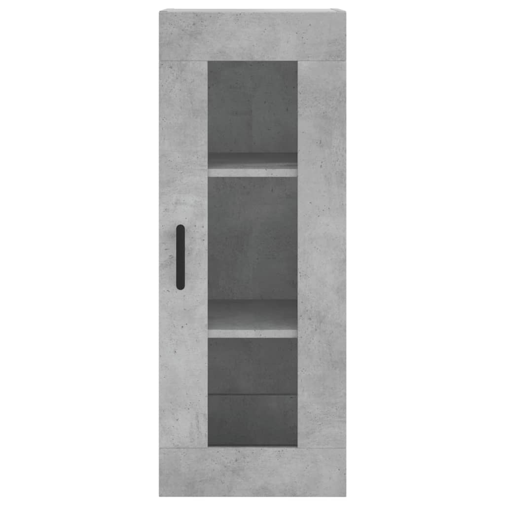 Highboard Concrete Grey 34,5x34x180 cm Engineered Wood