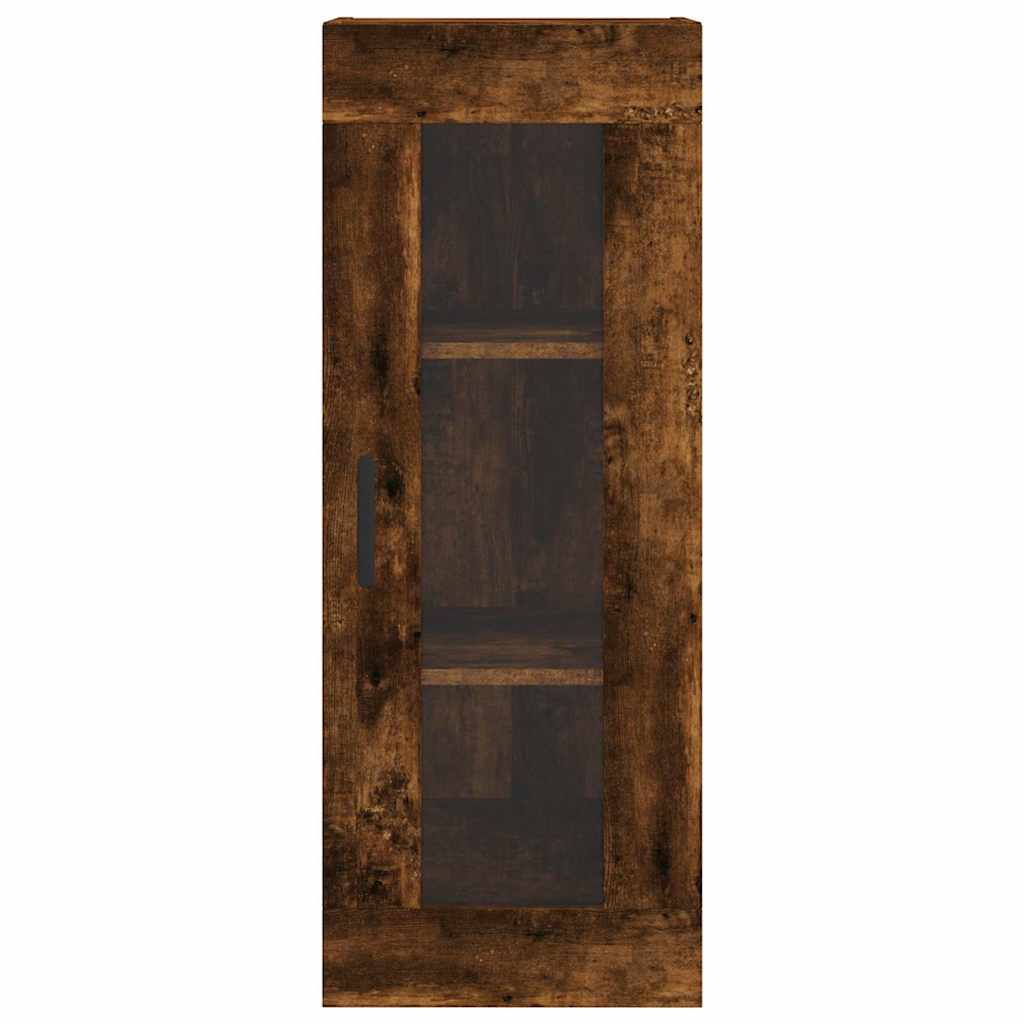 Highboard Smoked Oak 34,5x34x180 cm Engineered Wood