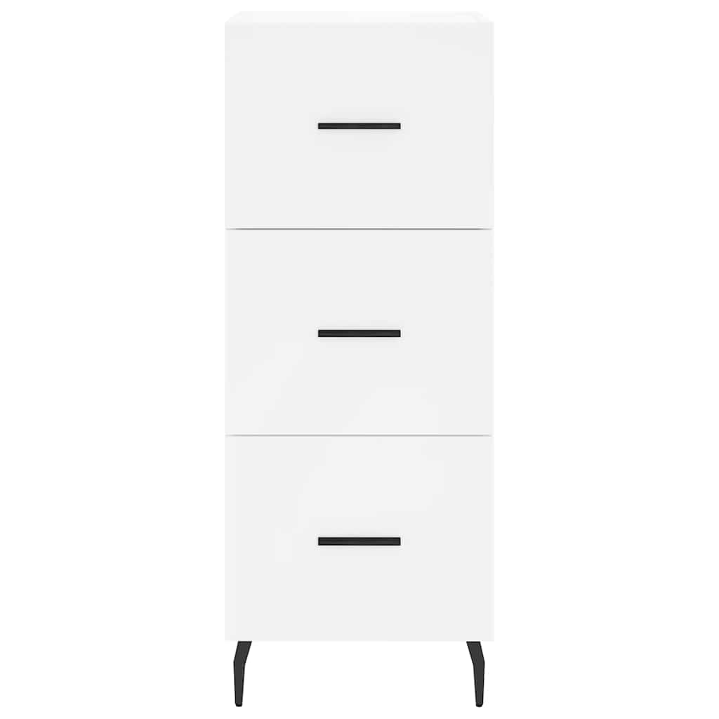 Highboard White 34,5x34x180 cm Engineered Wood