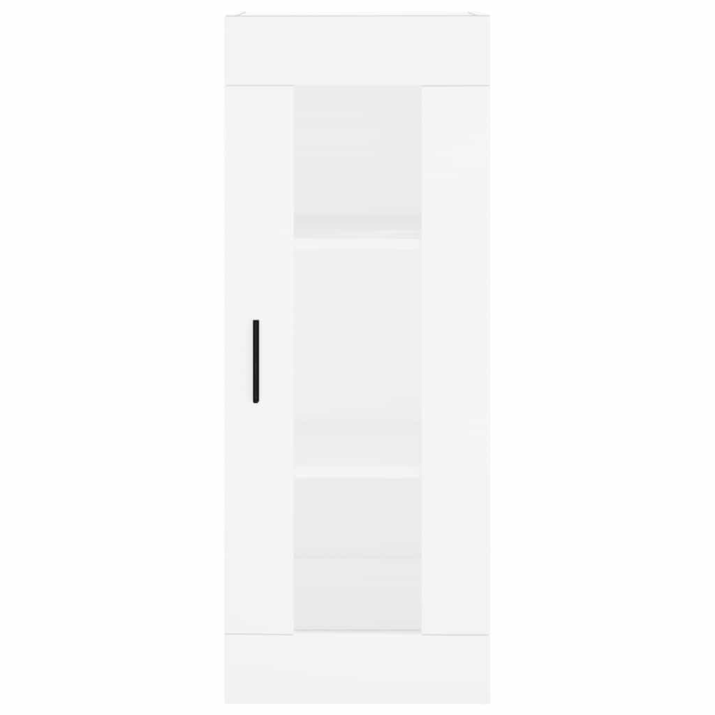 Highboard White 34,5x34x180 cm Engineered Wood