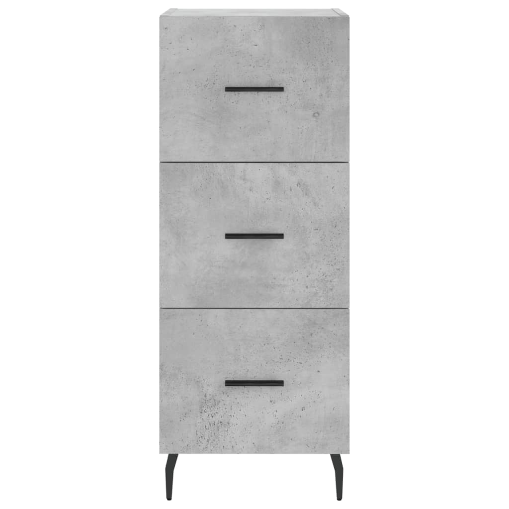 Highboard Concrete Grey 34,5x34x180 cm Engineered Wood