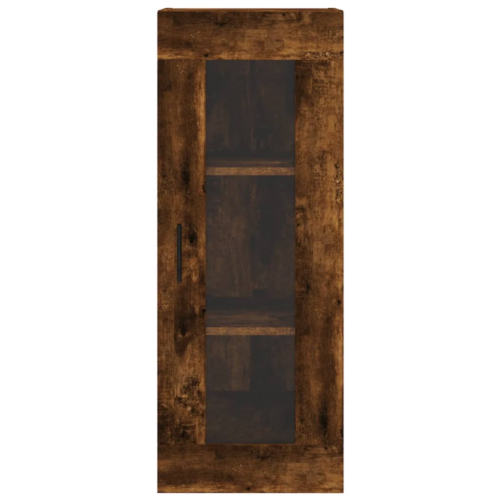 Highboard Smoked Oak 34,5x34x180 cm Engineered Wood