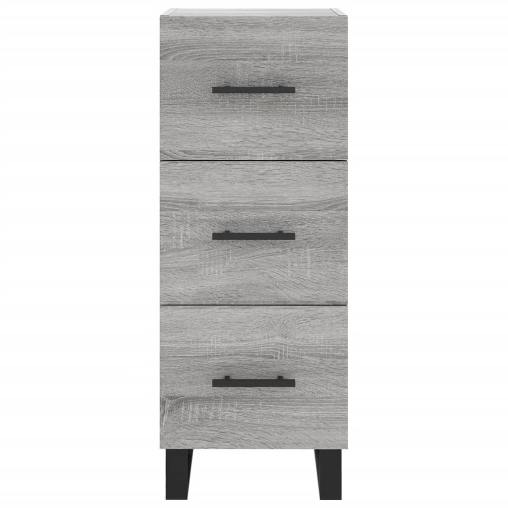Highboard Grey Sonoma 34,5x34x180 cm Engineered Wood