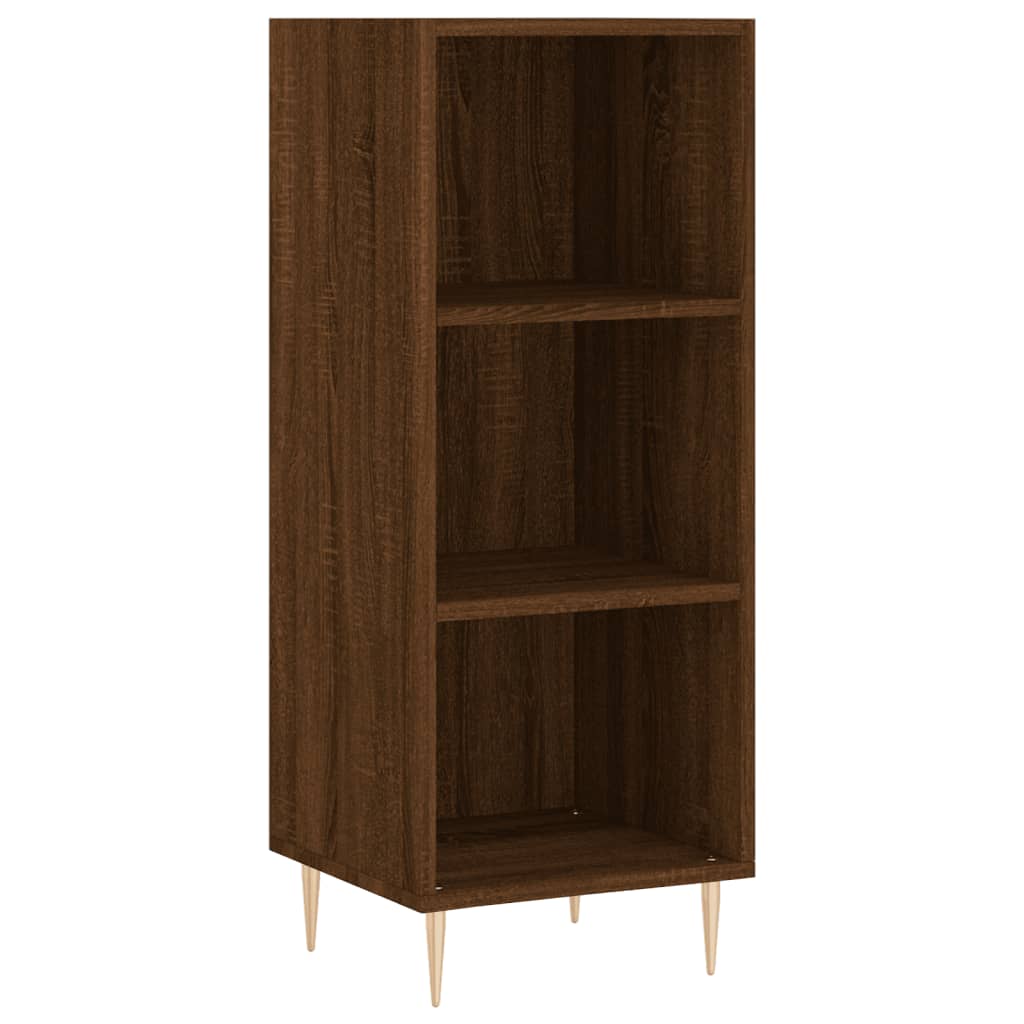 vidaXL Highboard Brown Oak 34.5x34x180 cm Engineered Wood