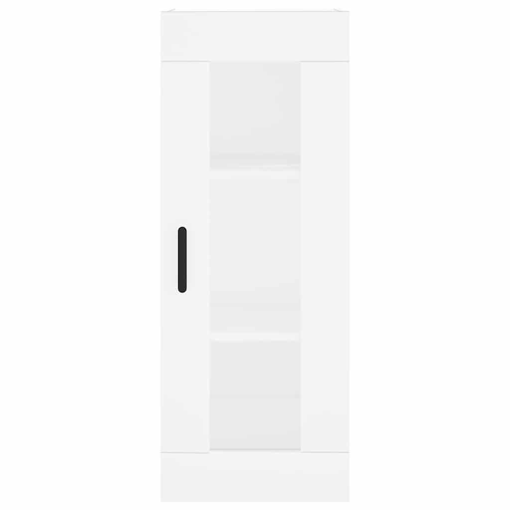 Highboard White 34.5x34x180 cm Engineered Wood