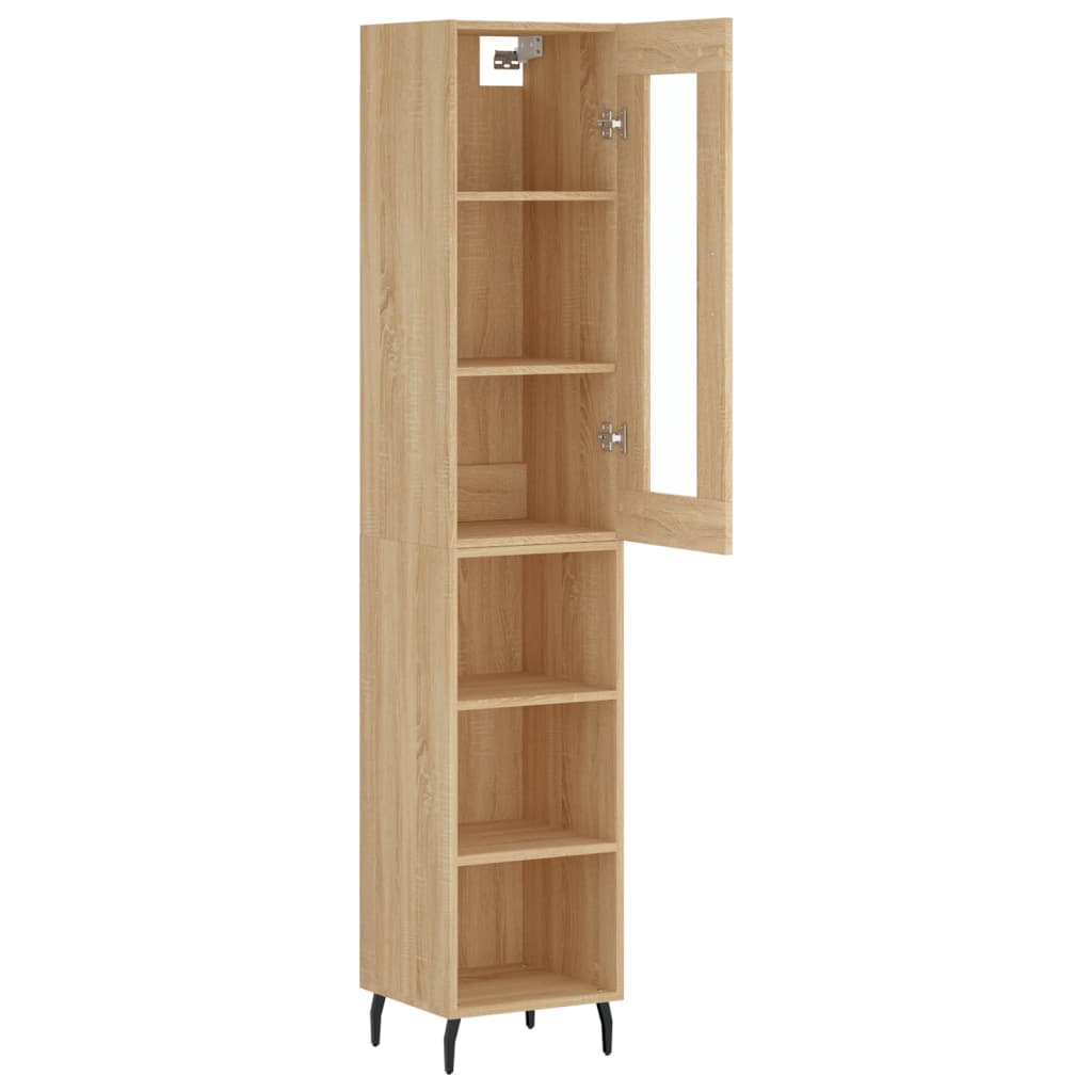 Highboard Sonoma Oak 34,5x34x180 cm Engineered Wood