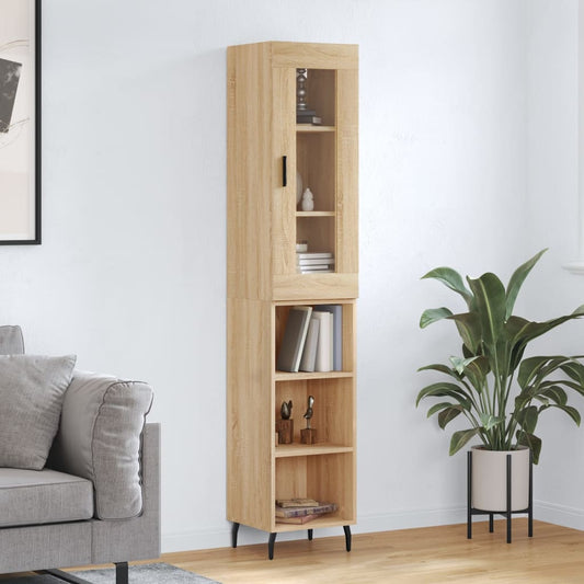 Highboard Sonoma Oak 34,5x34x180 cm Engineered Wood