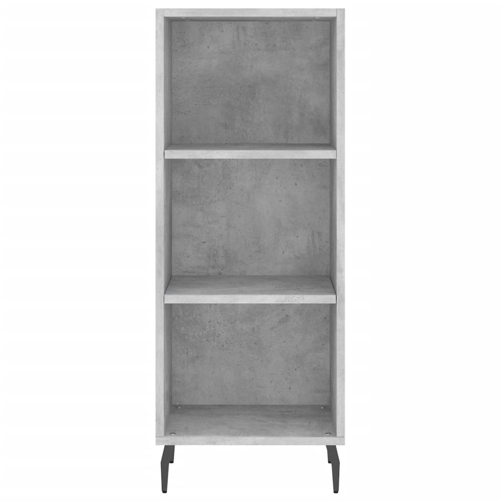 vidaXL Highboard Concrete Grey 34.5x34x180 cm Engineered Wood