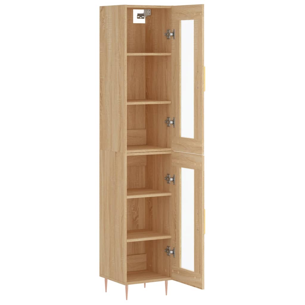 Highboard Sonoma Oak 34.5x34x180 cm Engineered Wood