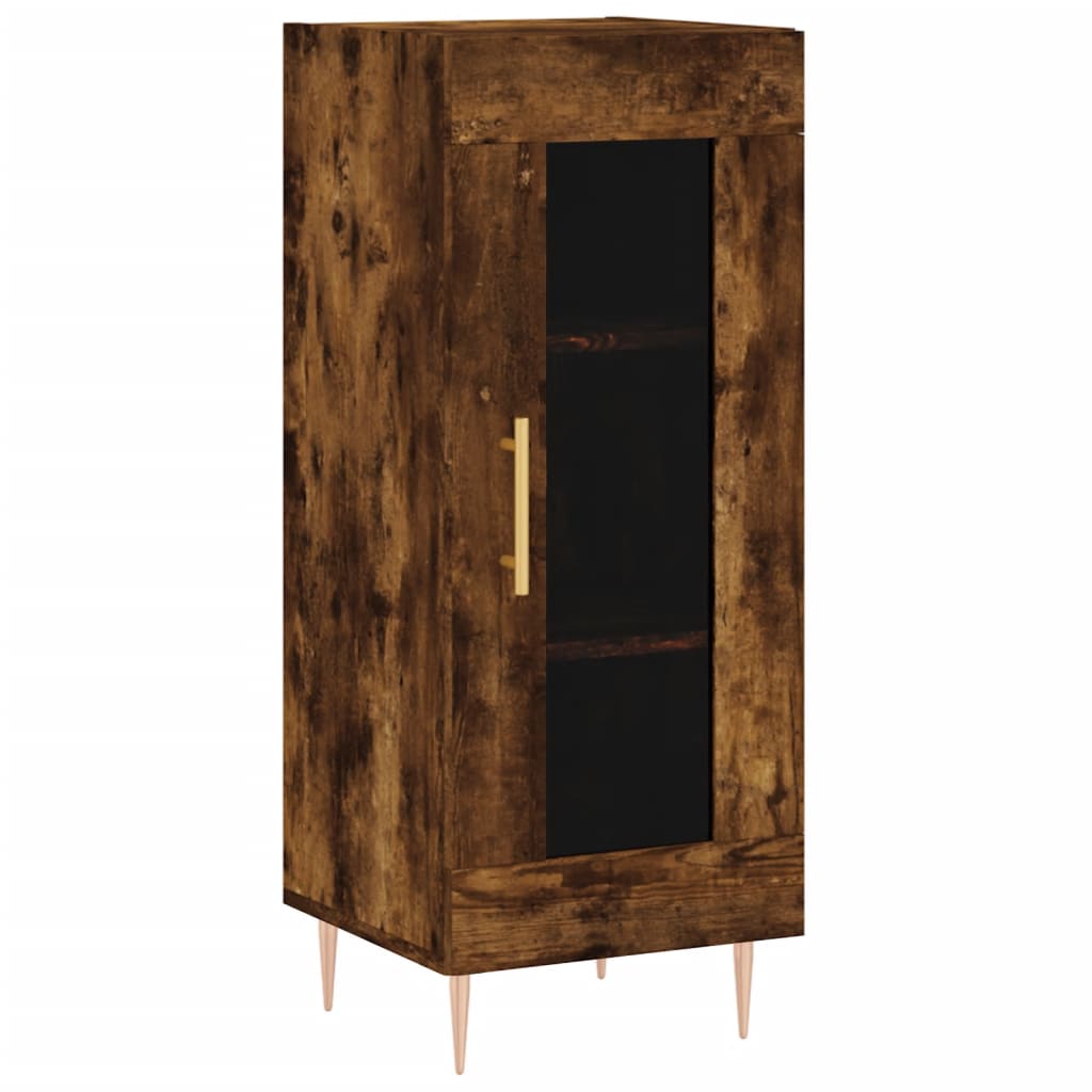 Highboard Smoked Oak 34.5x34x180 cm Engineered Wood