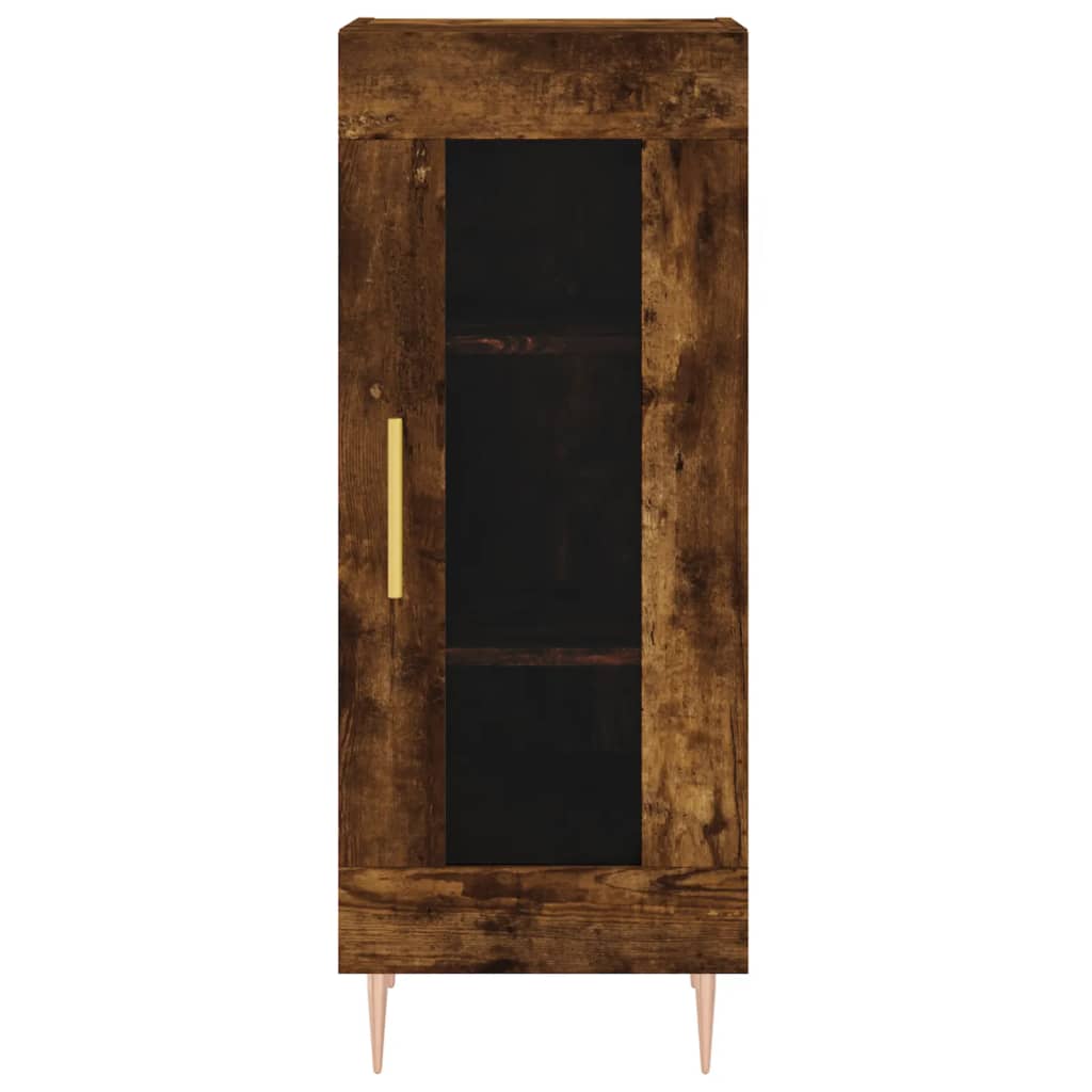 Highboard Smoked Oak 34.5x34x180 cm Engineered Wood