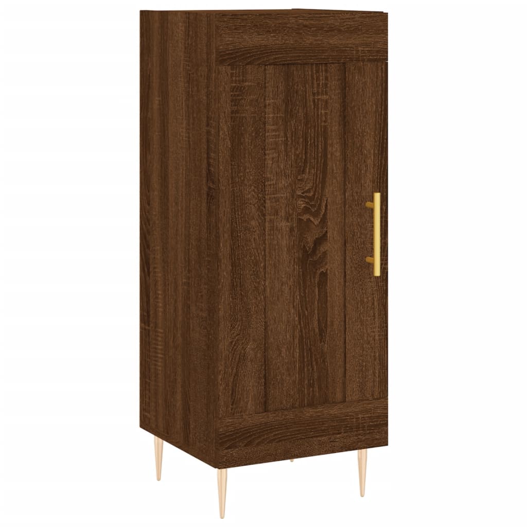 vidaXL Highboard Brown Oak 34.5x34x180 cm Engineered Wood