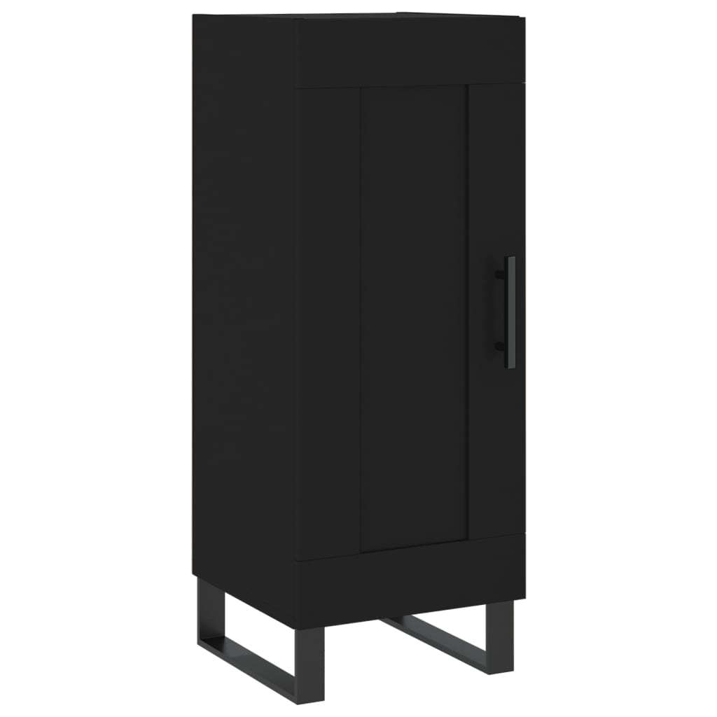 vidaXL Highboard Black 34.5x34x180 cm Engineered Wood