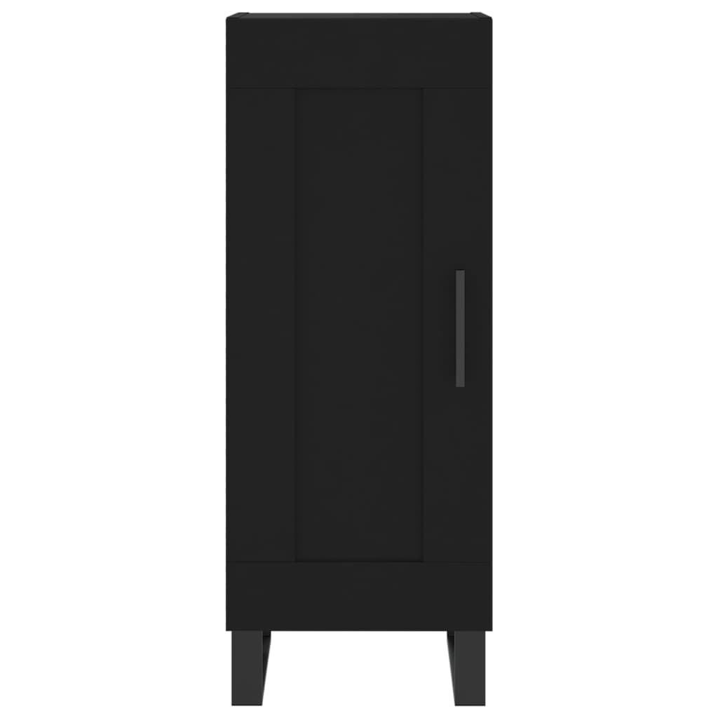 vidaXL Highboard Black 34.5x34x180 cm Engineered Wood