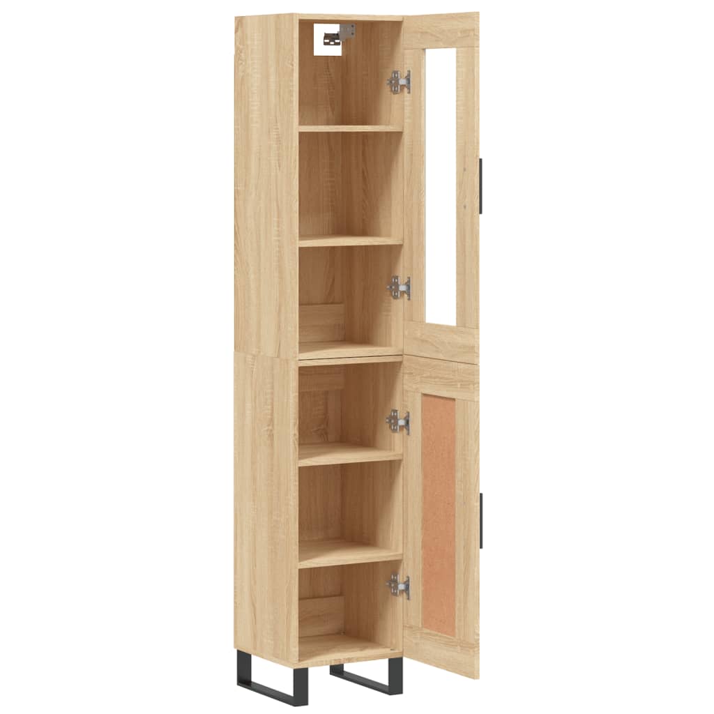 Highboard Sonoma Oak 34.5x34x180 cm Engineered Wood