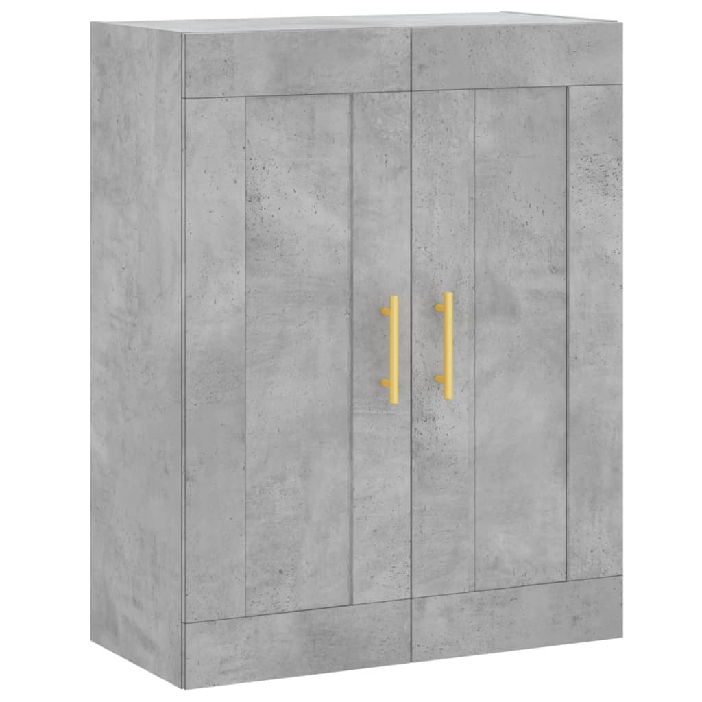 Highboard Concrete Grey 69,5x34x180 cm Engineered Wood