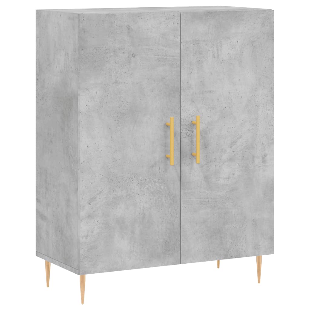 Highboard Concrete Grey 69,5x34x180 cm Engineered Wood