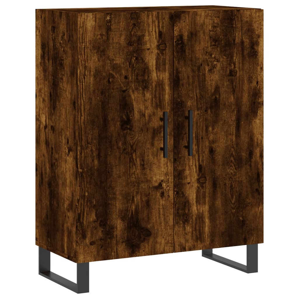 Highboard Smoked Oak 69,5x34x180 cm Engineered Wood
