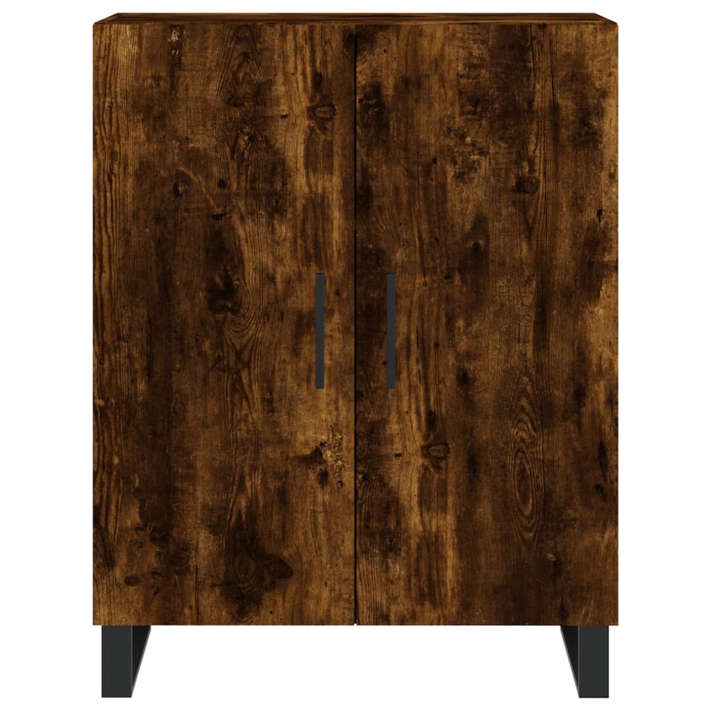 Highboard Smoked Oak 69,5x34x180 cm Engineered Wood