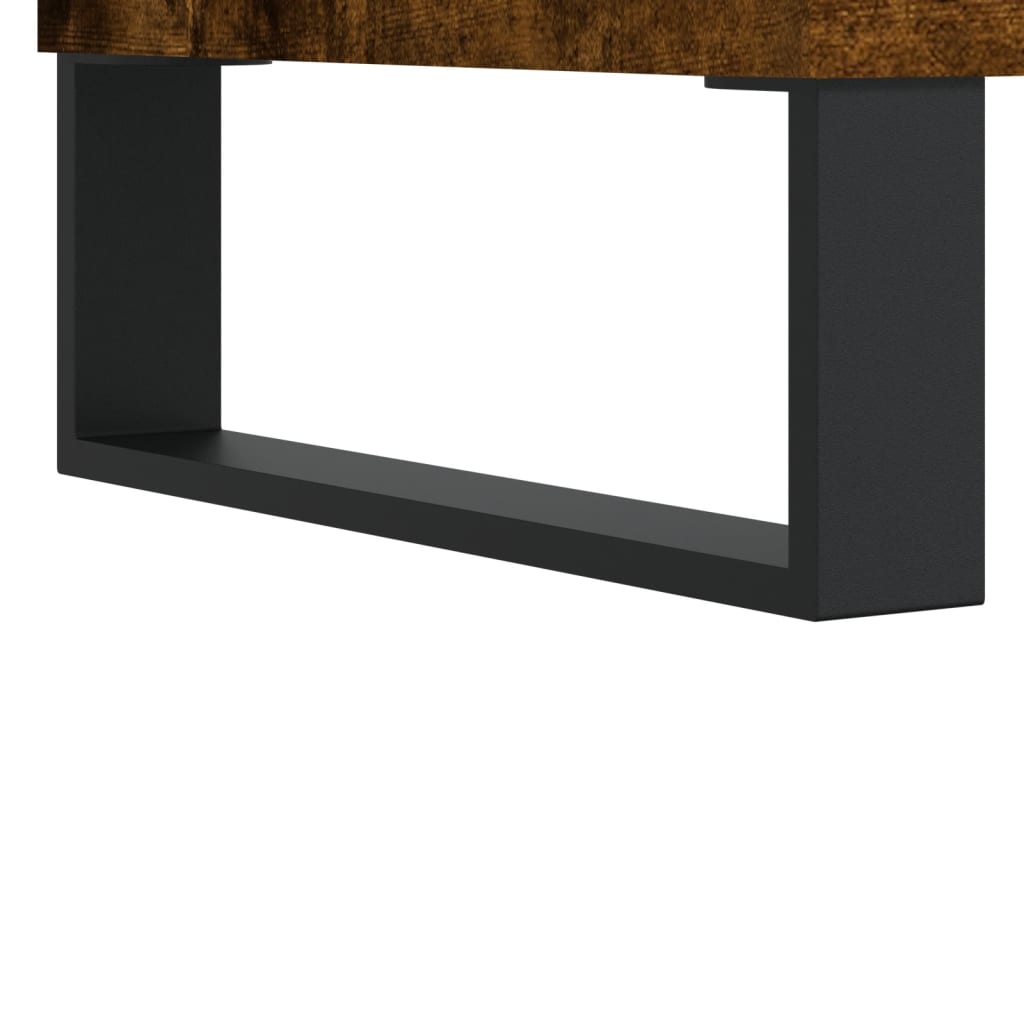 Highboard Smoked Oak 69,5x34x180 cm Engineered Wood
