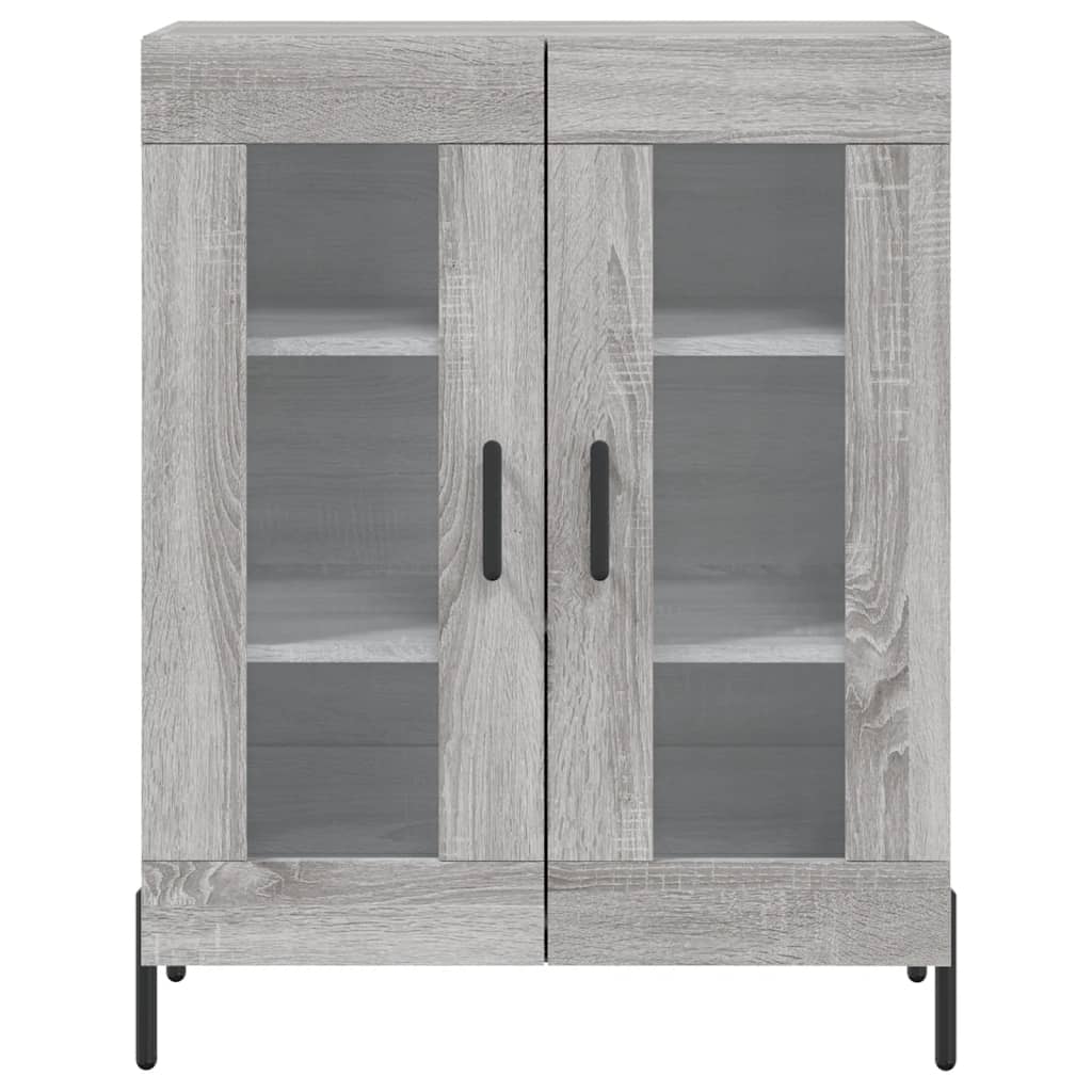 vidaXL Highboard Grey Sonoma 69.5x34x180 cm Engineered Wood