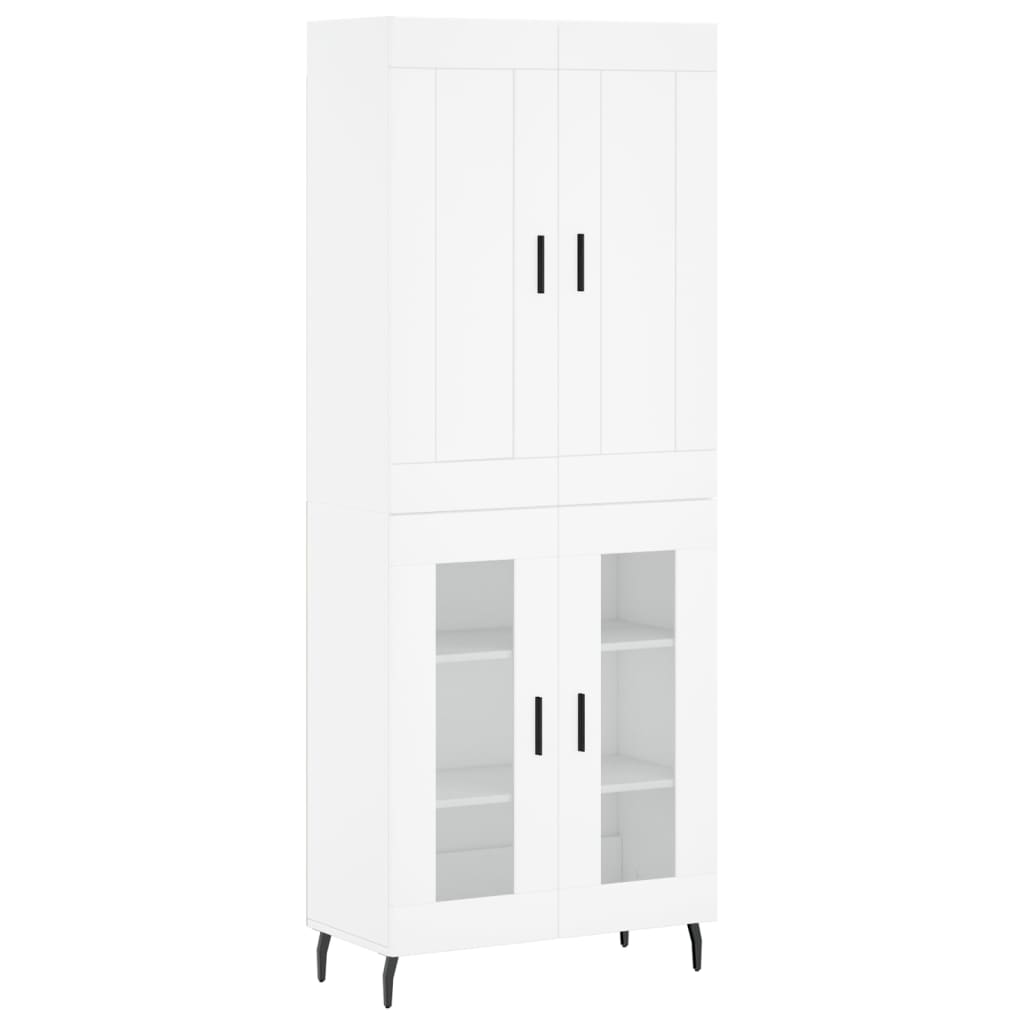 vidaXL Highboard White 69.5x34x180 cm Engineered Wood