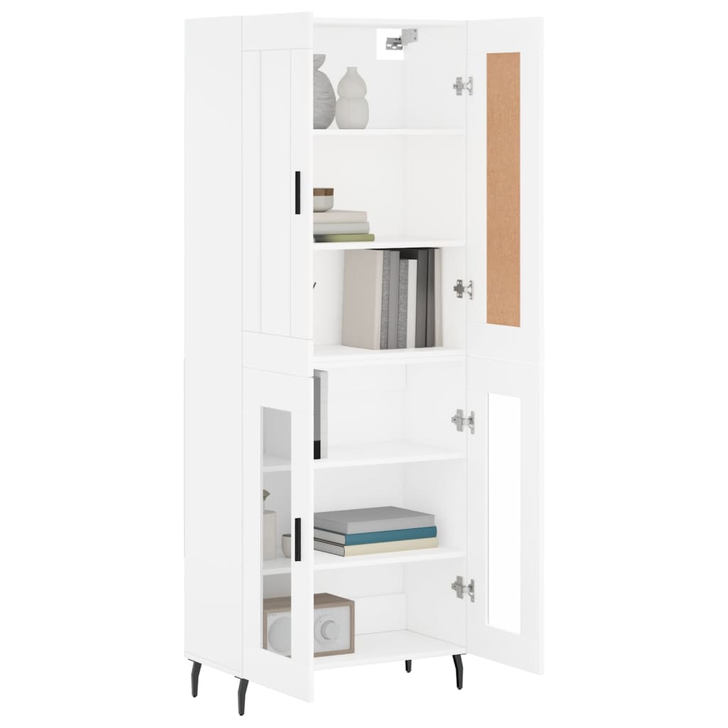 vidaXL Highboard White 69.5x34x180 cm Engineered Wood