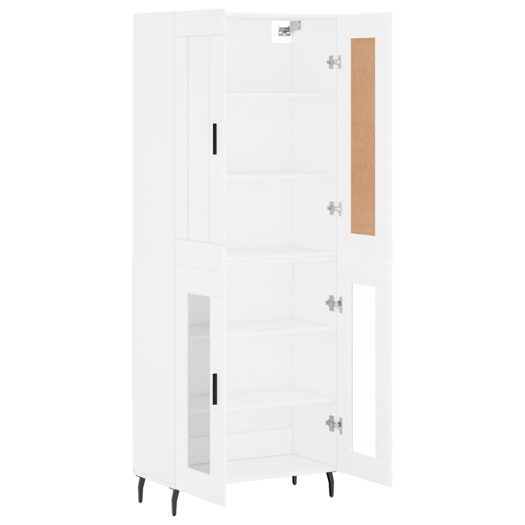 vidaXL Highboard White 69.5x34x180 cm Engineered Wood