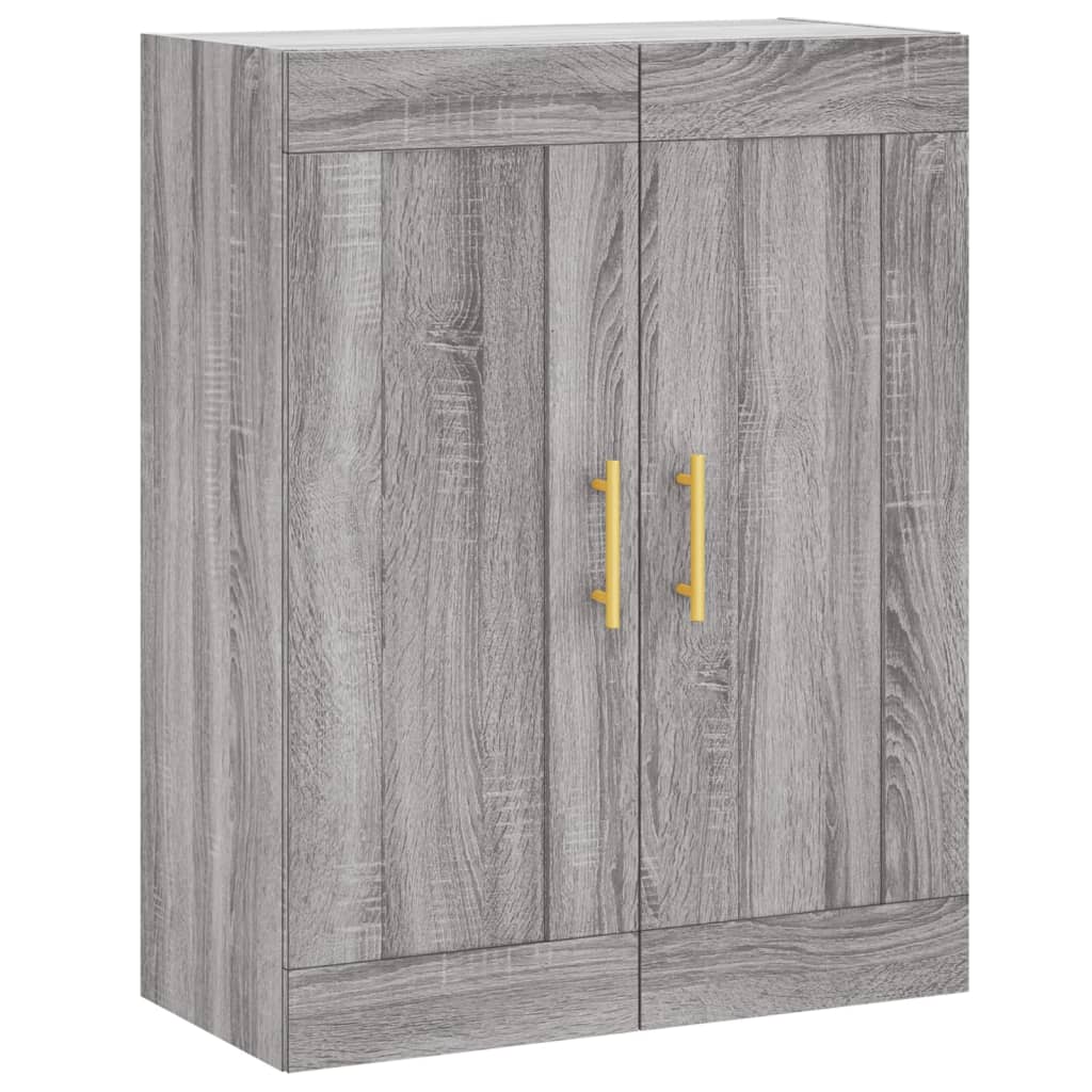 Highboard Grey Sonoma 69,5x34x180 cm Engineered Wood