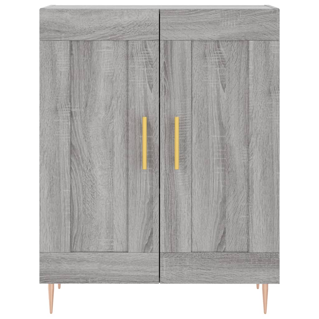Highboard Grey Sonoma 69,5x34x180 cm Engineered Wood