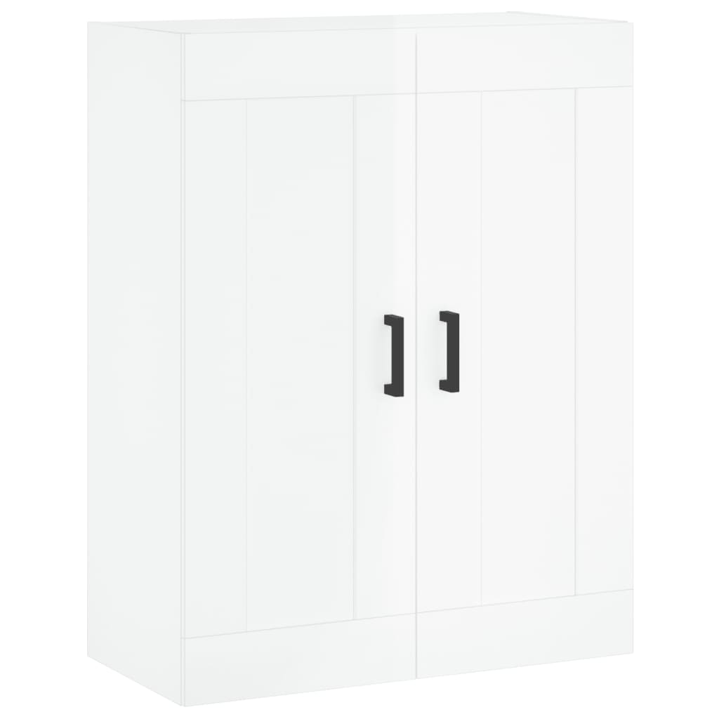 vidaXL Highboard High Gloss White 69.5x34x180 cm Engineered Wood