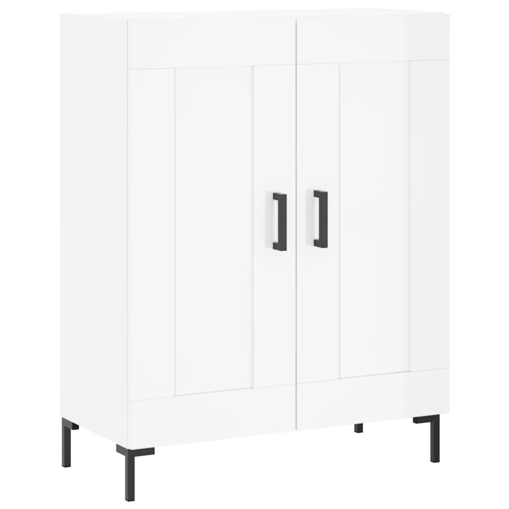 vidaXL Highboard High Gloss White 69.5x34x180 cm Engineered Wood