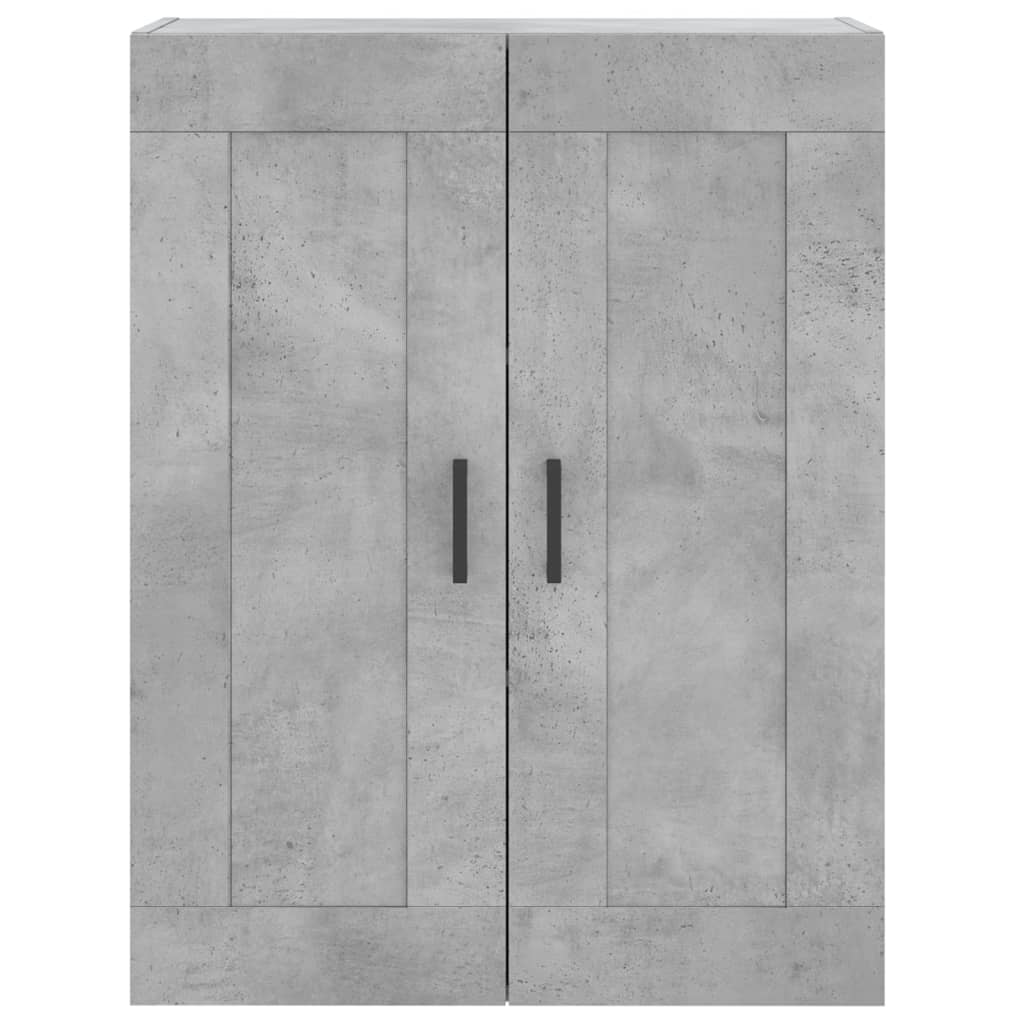 Highboard Concrete Grey 69.5x34x180 cm Engineered Wood