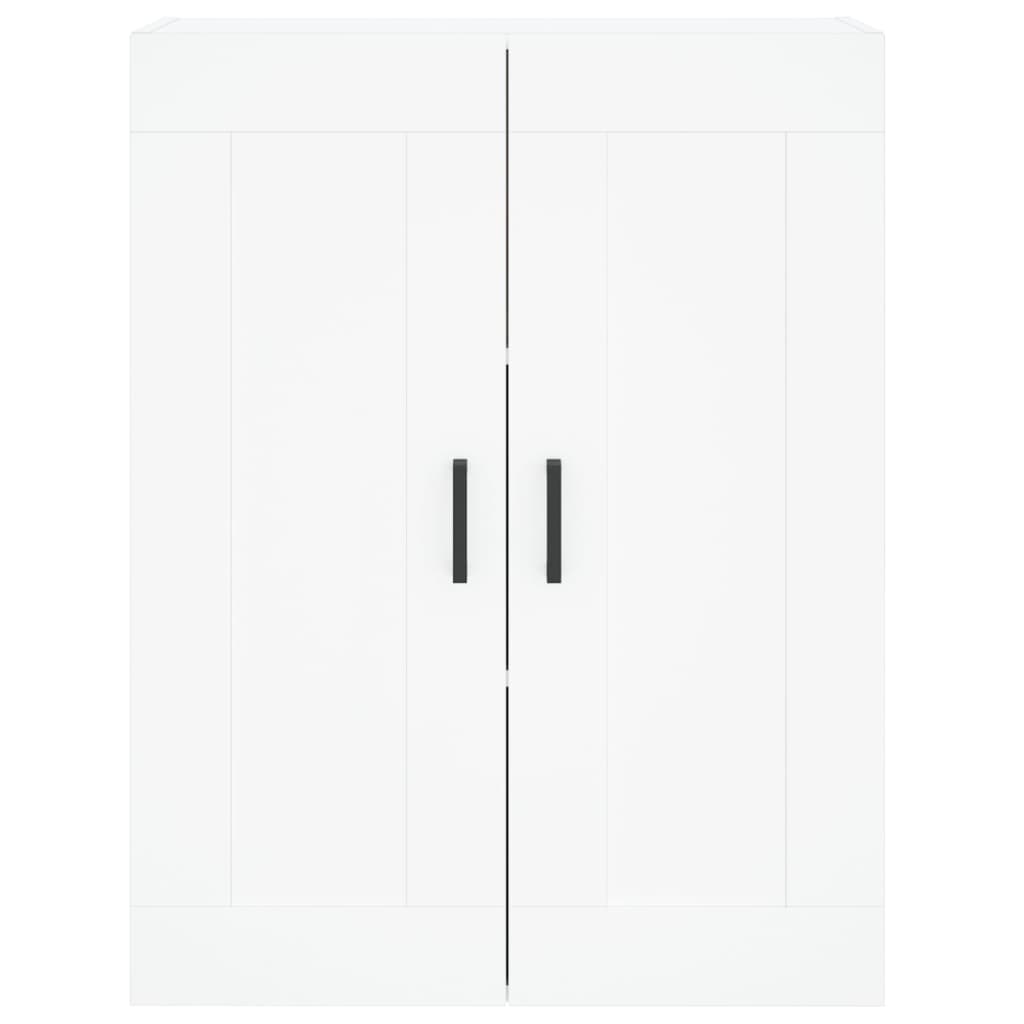 Highboard White 69.5x34x180 cm Engineered Wood