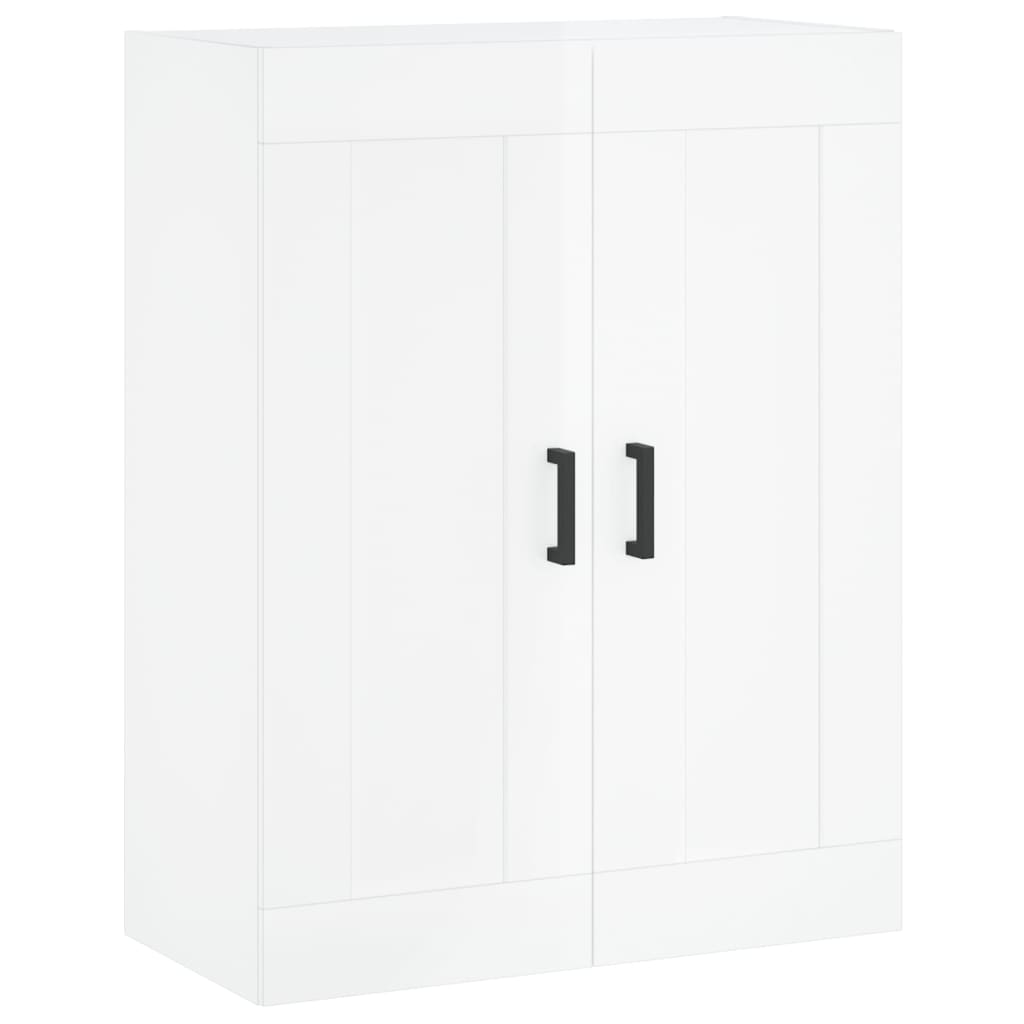 vidaXL Highboard High Gloss White 69.5x34x180 cm Engineered Wood