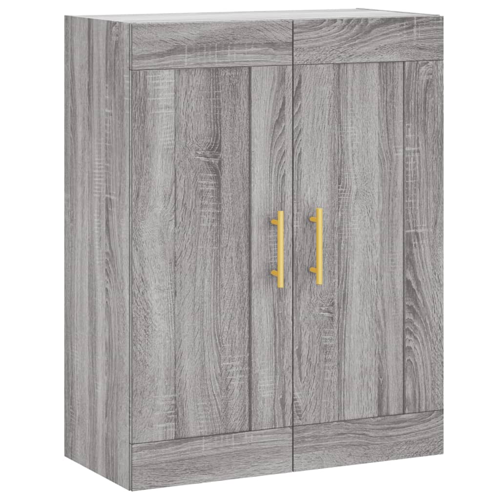 Highboard Grey Sonoma 69.5x34x180 cm Engineered Wood