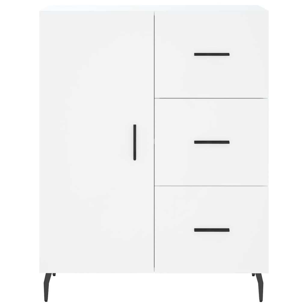 Highboard White 69,5x34x180 cm Engineered Wood