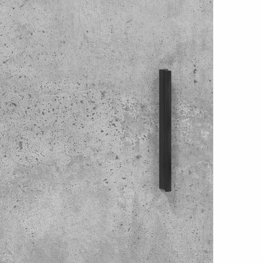 Highboard Concrete Grey 69,5x34x180 cm Engineered Wood