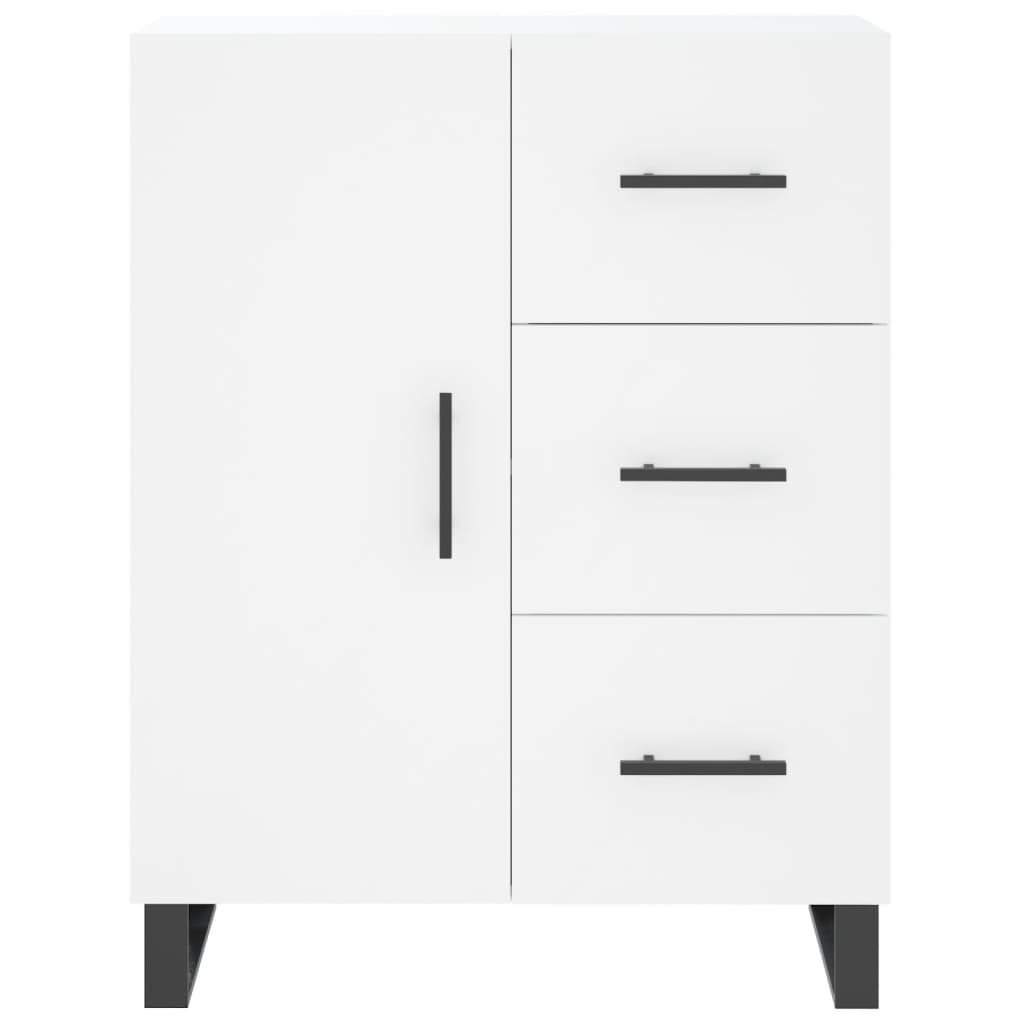 Highboard White 69,5x34x180 cm Engineered Wood