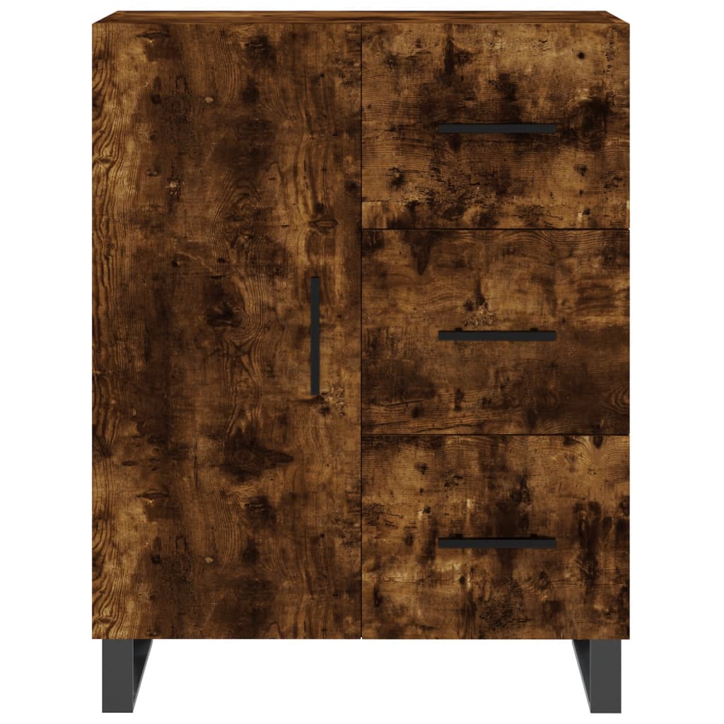 Highboard Smoked Oak 69,5x34x180 cm Engineered Wood