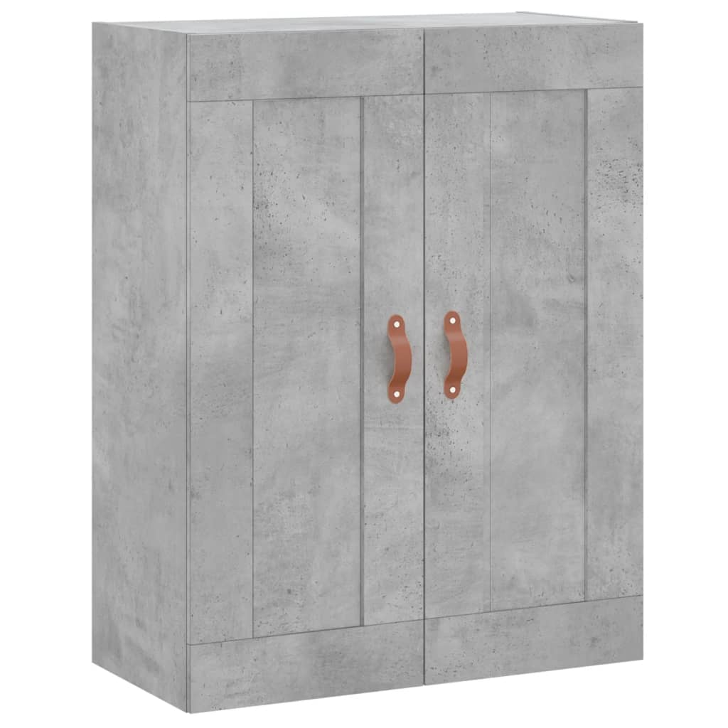 Highboard Concrete Grey 69.5x34x180 cm Engineered Wood