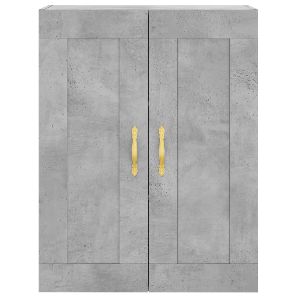 Highboard Concrete Grey 69,5x34x180 cm Engineered Wood