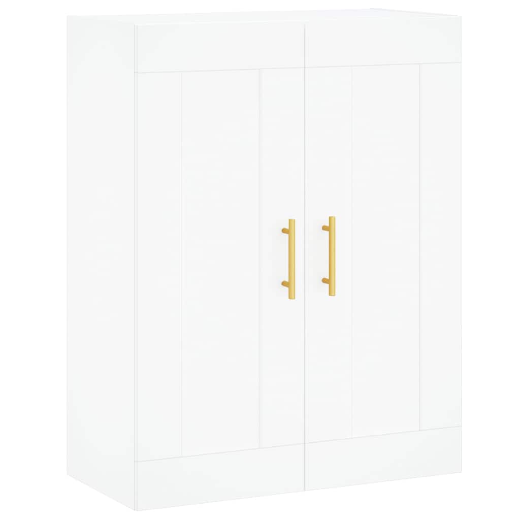 Highboard White 69.5x34x180 cm Engineered Wood