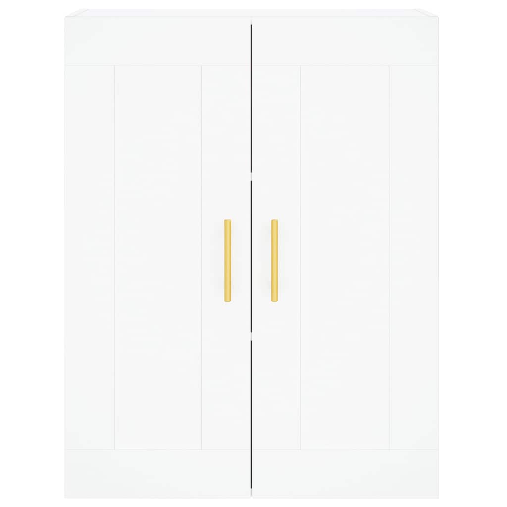 Highboard White 69.5x34x180 cm Engineered Wood