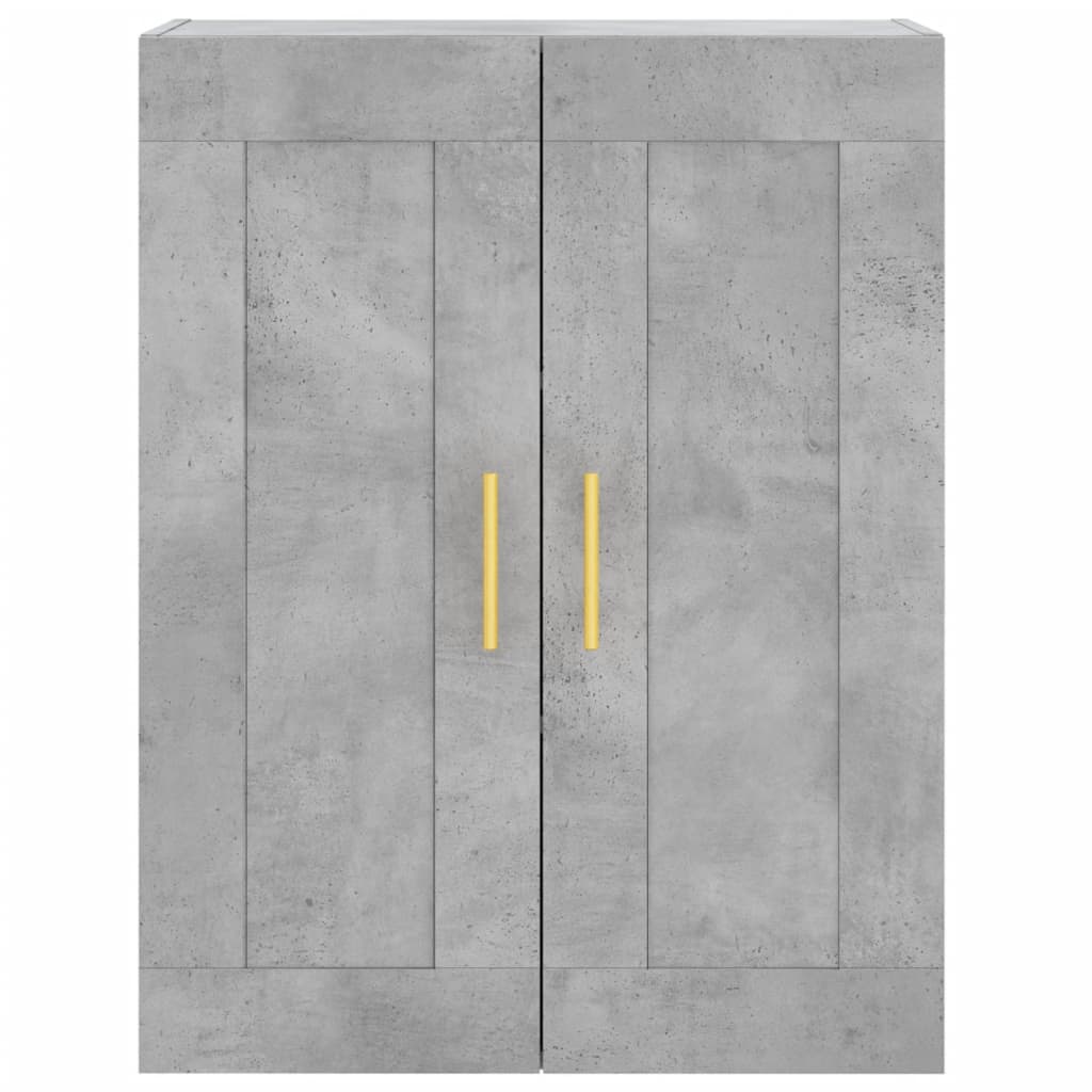 Highboard Concrete Grey 69,5x34x180 cm Engineered Wood