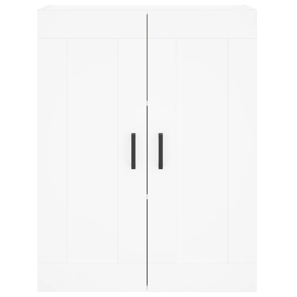 Highboard White 69,5x34x180 cm Engineered Wood