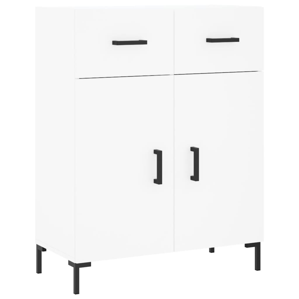 Highboard White 69,5x34x180 cm Engineered Wood