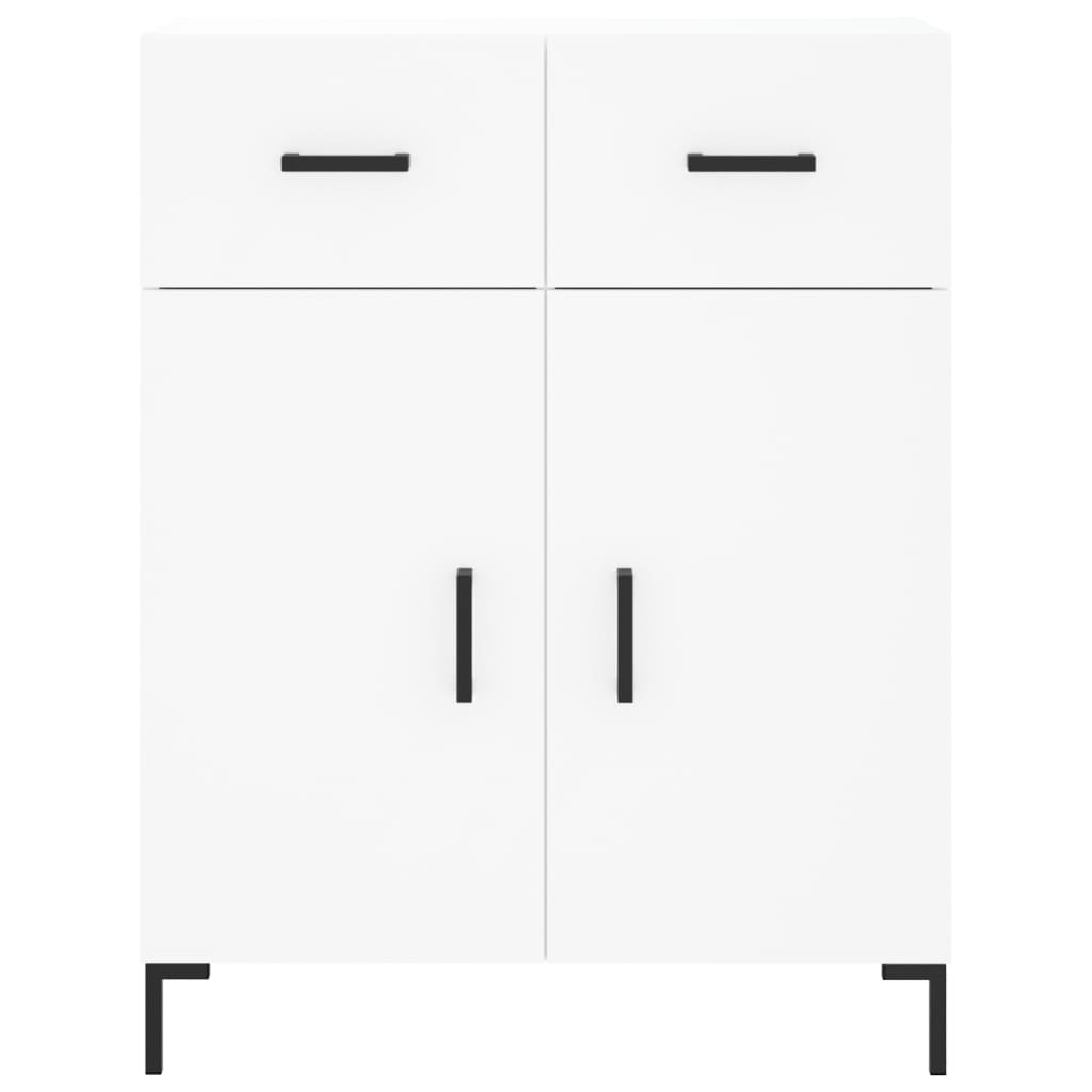 Highboard White 69,5x34x180 cm Engineered Wood