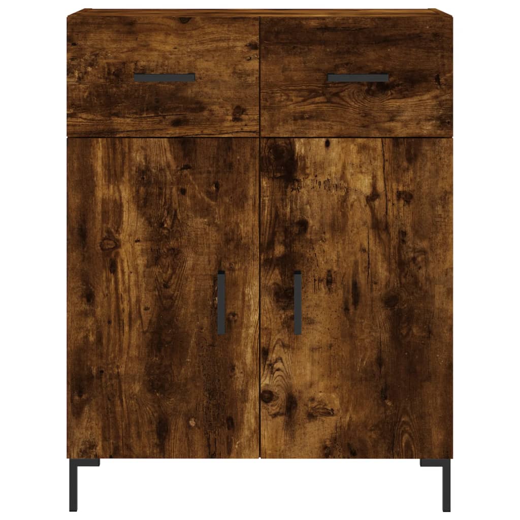 Highboard Smoked Oak 69,5x34x180 cm Engineered Wood